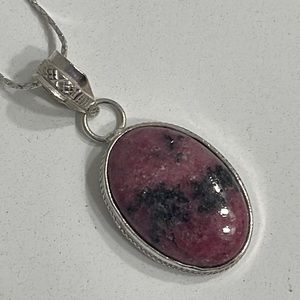 rhodochrosite necklace